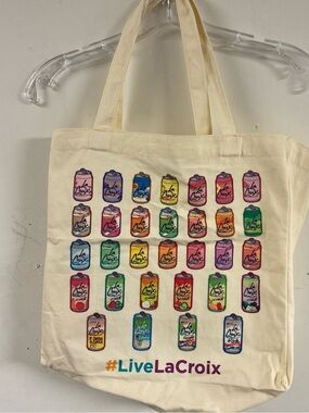 NWOT La Croix Can Wide Tote Bag Featuring 31 Flavors